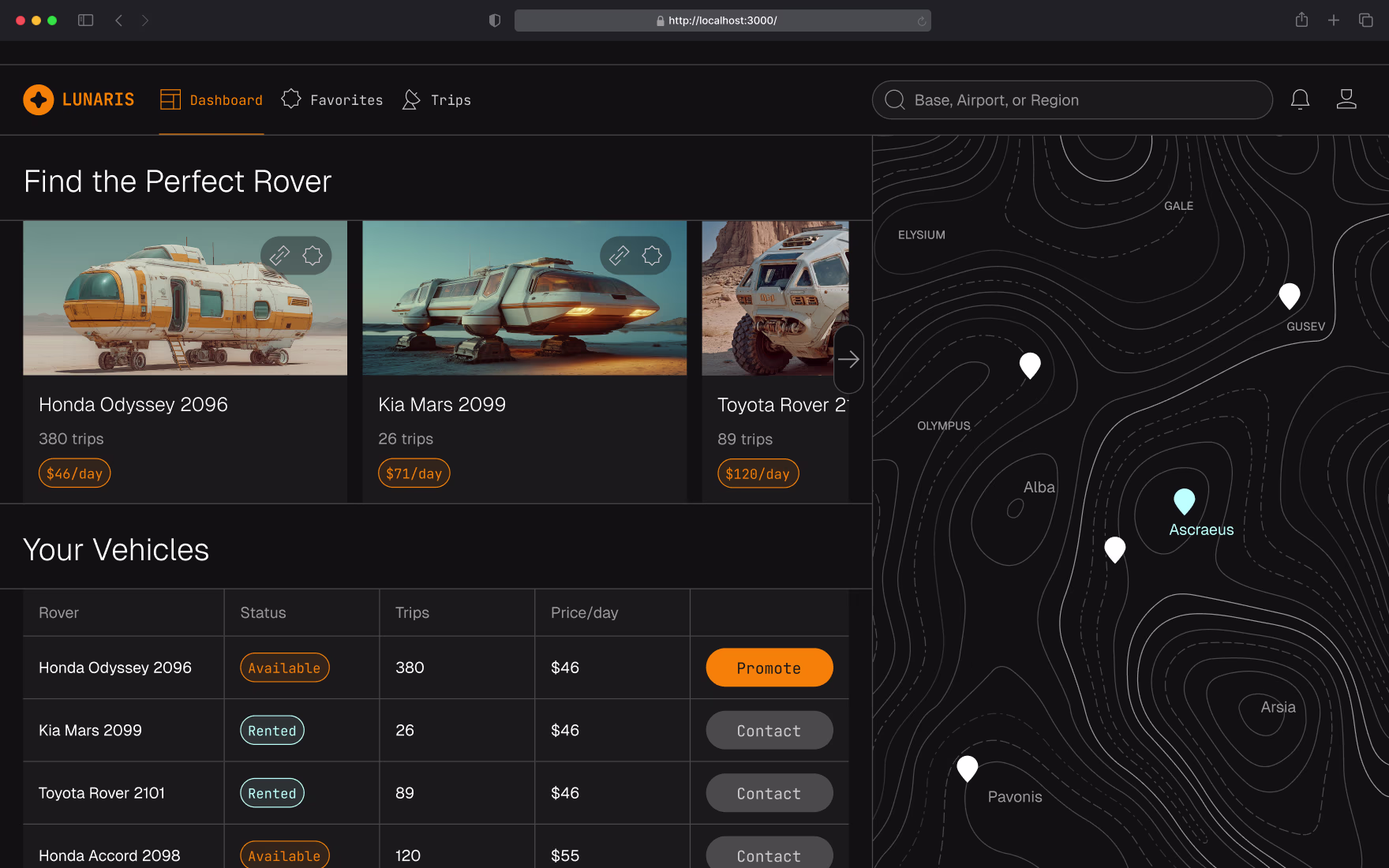 Generated HTML/CSS/React code